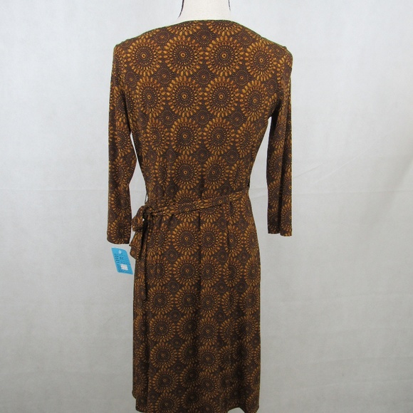 London Time Floral Dress 3/4 Sleeve Size 4P 8P 10P - Picture 5 of 5